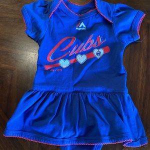 Chicago Cubs baby girl dress, 3-6 months